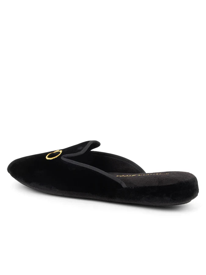 Patricia Green - Milano Embroidered Velvet Slipper