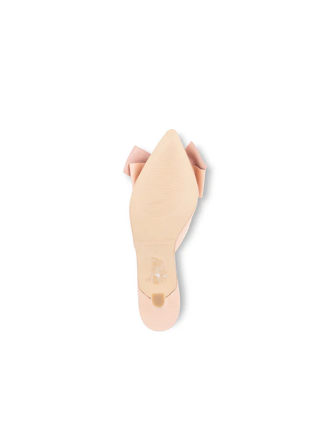 PATRICIA GREEN - MALIBU KITTEN HEEL MULE - SIZE 7 - BLUSH
