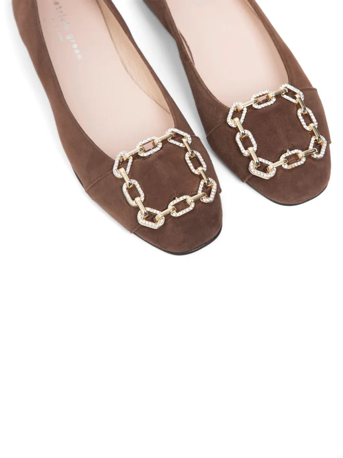 Patricia Green - Celine Chain Link Embellished Flat