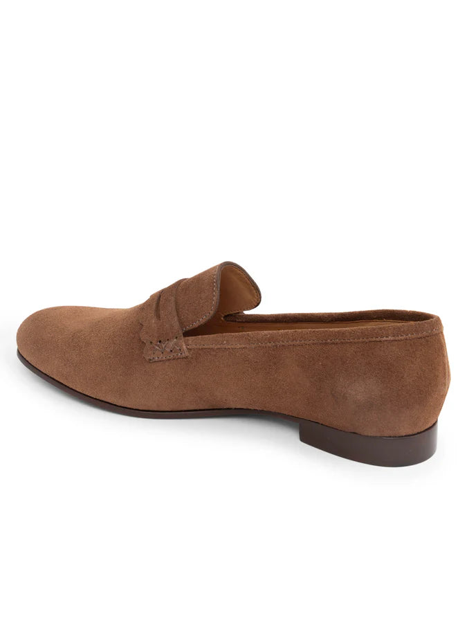 PATRICIA GREEN - BLAIR PENNY LOAFER - SIZE 10 - CHOCOLATE SUEDE