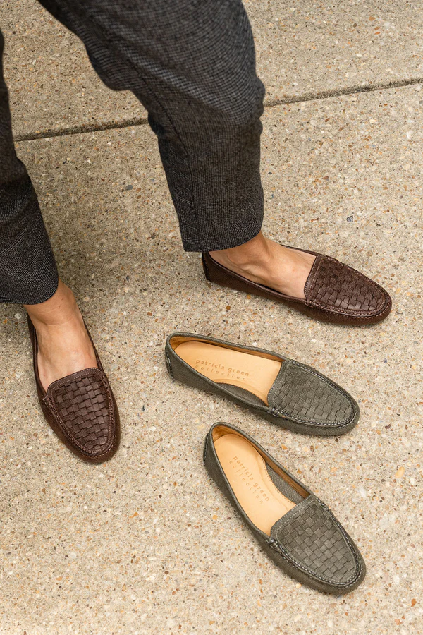 Patricia Green- Kelly Woven Driving Moccasin