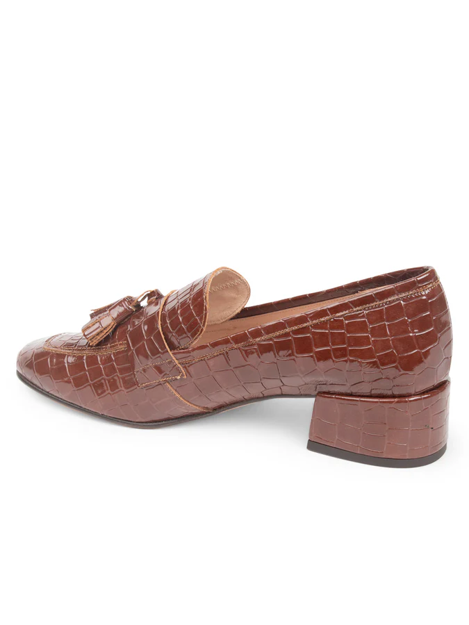 Patricia Green - Beckham Block Heel Tassel Loafer