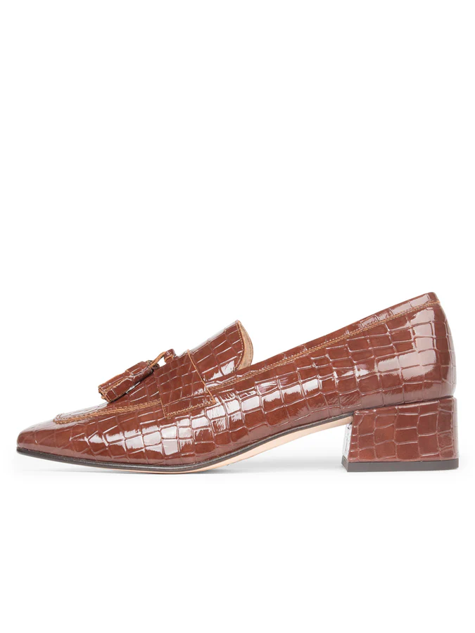 Patricia Green - Beckham Block Heel Tassel Loafer
