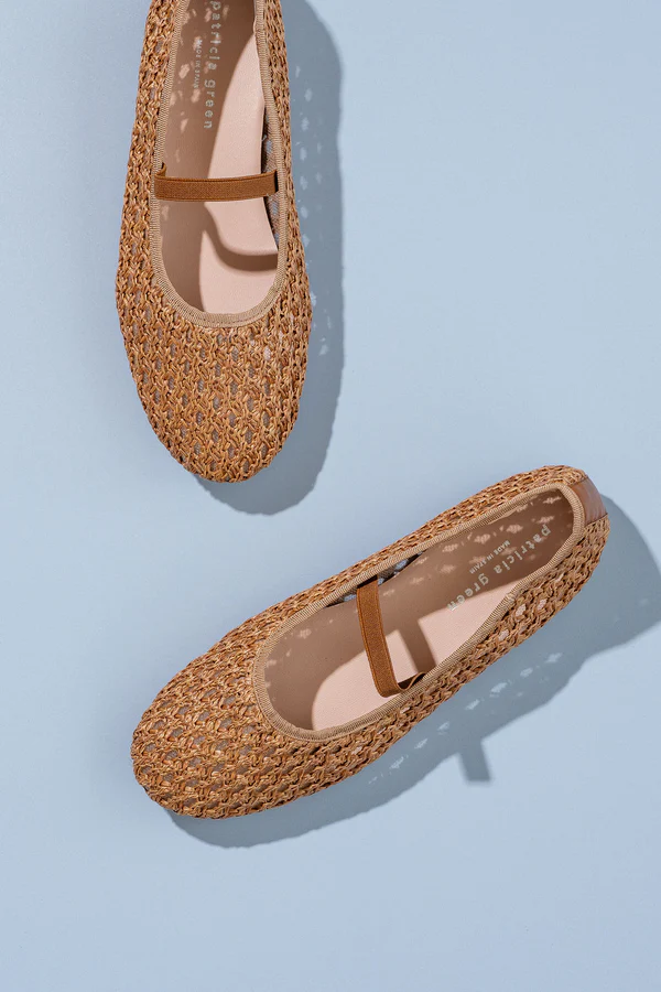Patricia Green - Monaco Raffia Ballet Flat