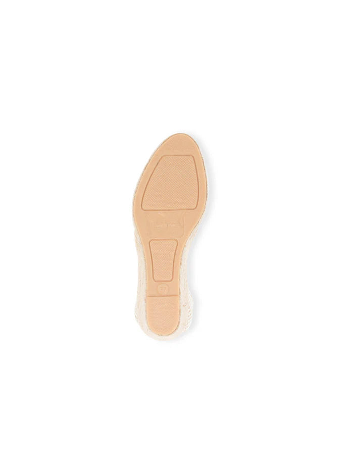 PATRICIA GREEN - LEON CLOSED TOE LACE UP ESPADRILLE - SIZE 10 - CREAM