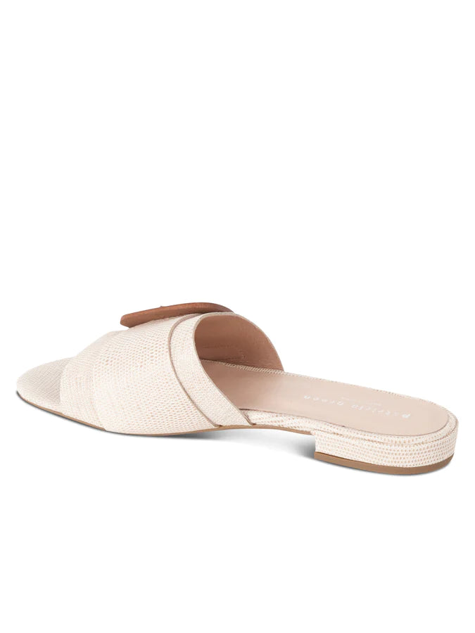 PATRICIA GREEN - VENICE BUCKLE SANDAL - SIZE 7 - CREAM