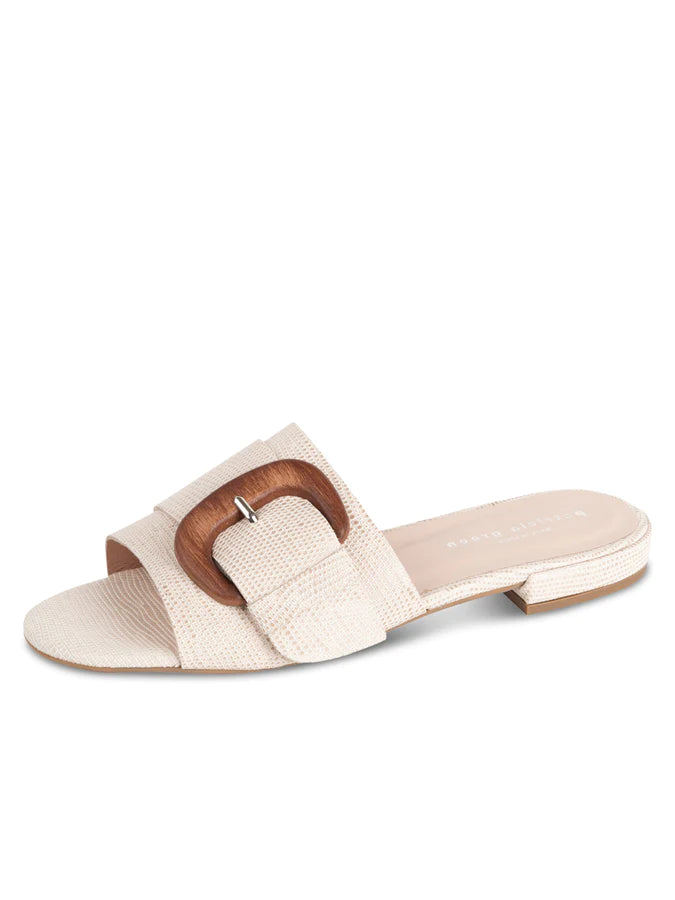 PATRICIA GREEN - VENICE BUCKLE SANDAL - SIZE 7 - CREAM