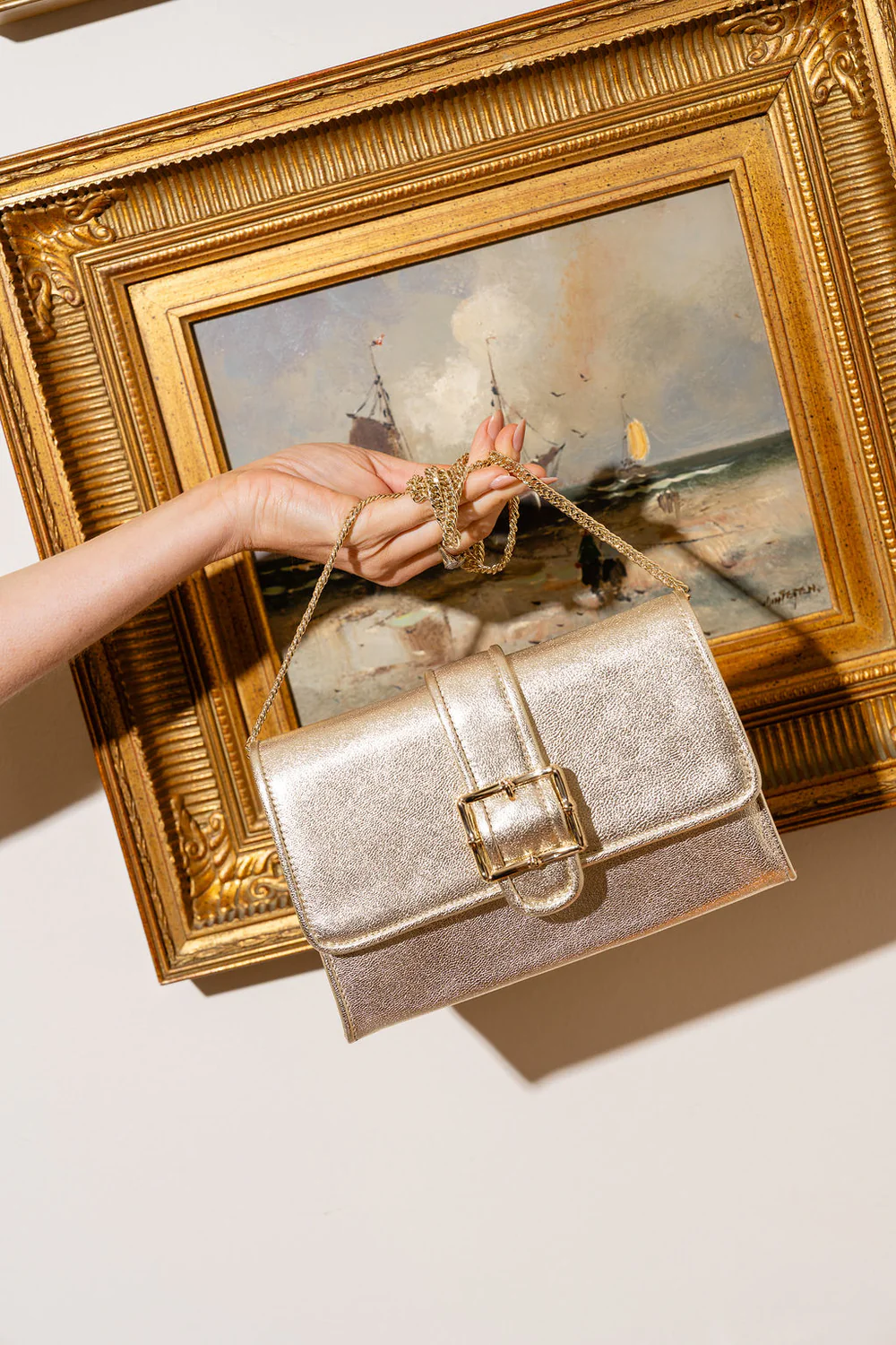 Patricia Green - Riviera Bamboo Buckle Clutch