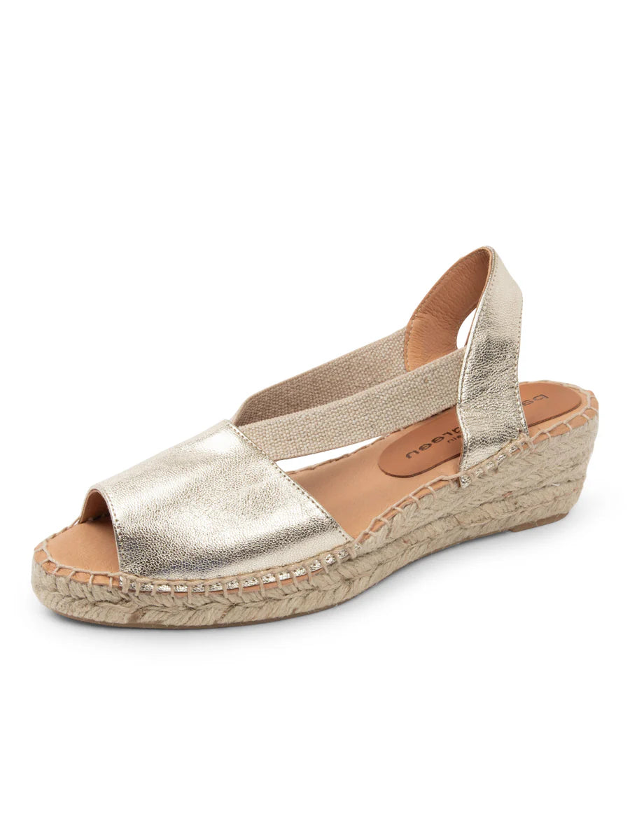 Patricia Green - Gracie Peep Toe Elastic Espadrille