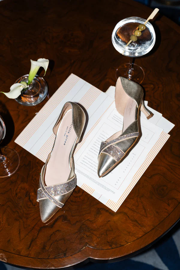 Patricia Green - Milan Crystal d'Orsay Kitten Heel