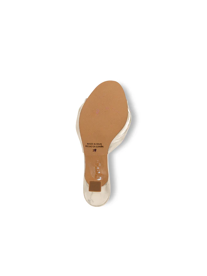 PATRICIA GREEN - SAVANNAH KNOTTED BOW SLIDE - SIZE 6 - GOLD