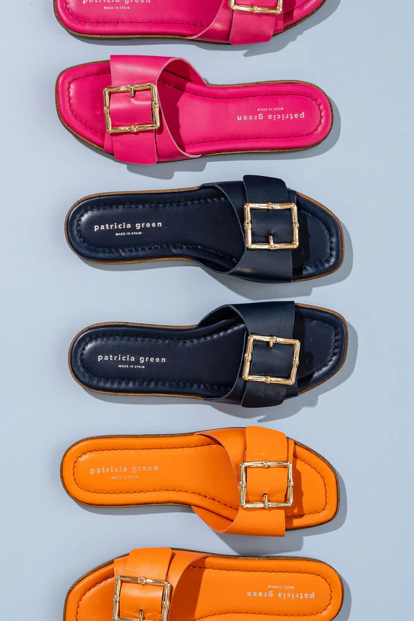 Patricia Green - Berkley Bamboo Buckle Flat Sandal