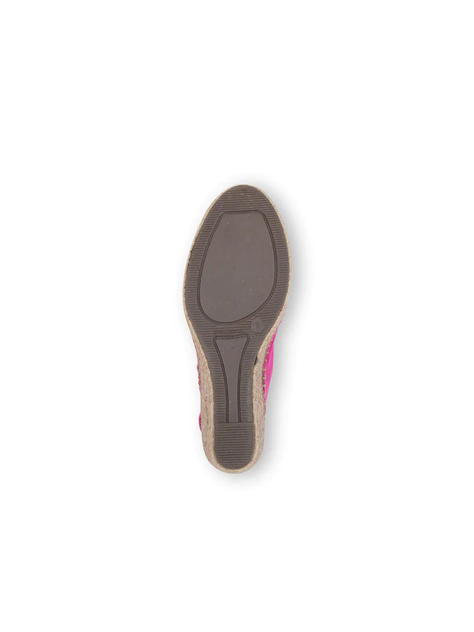 PATRICIA GREEN - VALENCIA CLOSED TOE SLINGBACK ESPADRILLE - SIZE 7 - HOT PINK