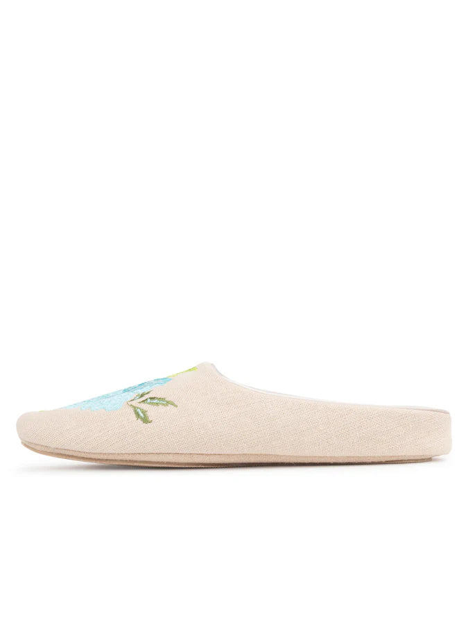 Patricia Green - Peony Embroidered Slipper