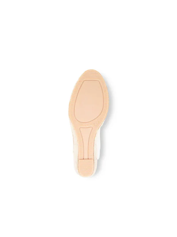 PATRICIA GREEN - VALENCIA BUCKLE ESPADRILLE - SIZE 7 - NATURAL LINEN