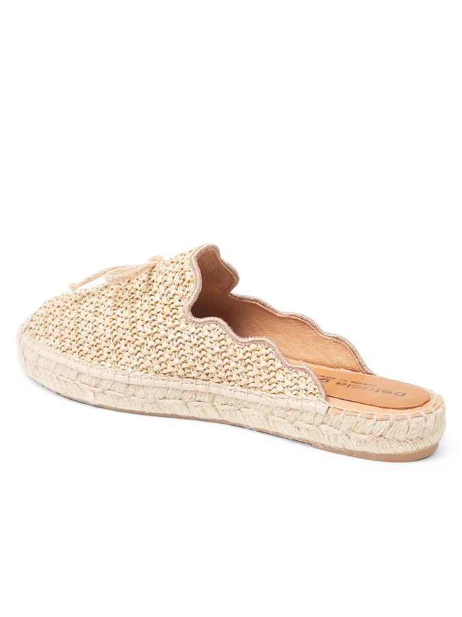 Patricia Green - Abigail Scalloped Raffia Mule
