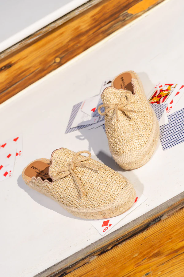 Patricia Green - Abigail Scalloped Raffia Mule