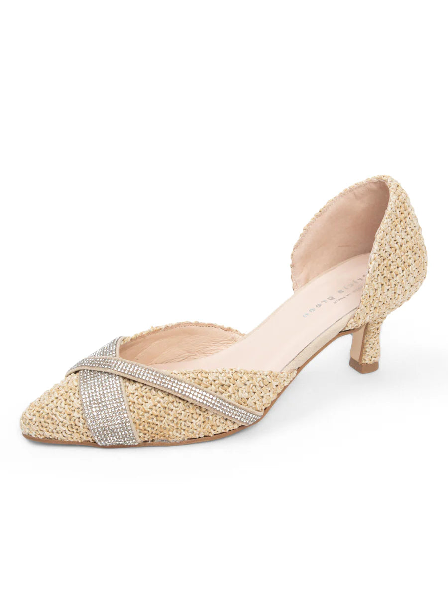 Patricia Green - Milan Crystal d'Orsay Kitten Heel