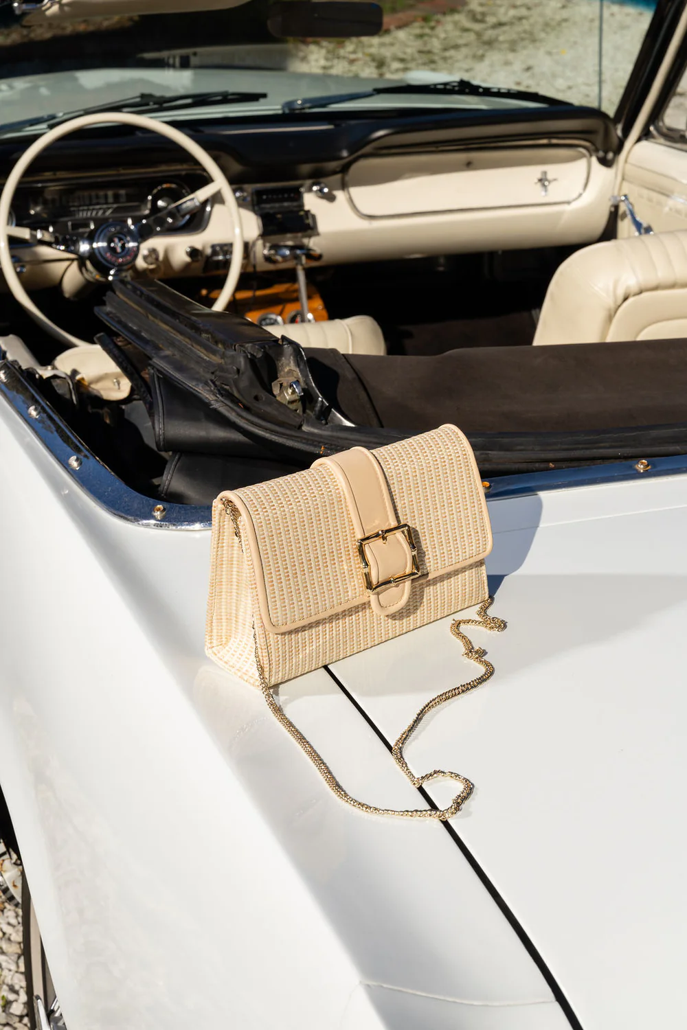 Patricia Green - Riviera Bamboo Buckle Clutch