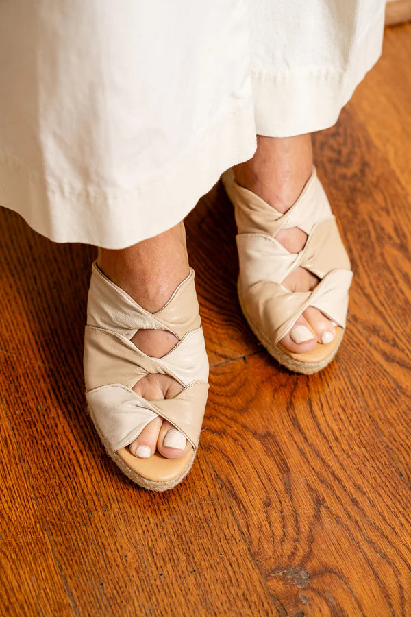 Patricia Green - Ginger Twisted Leather Espadrille