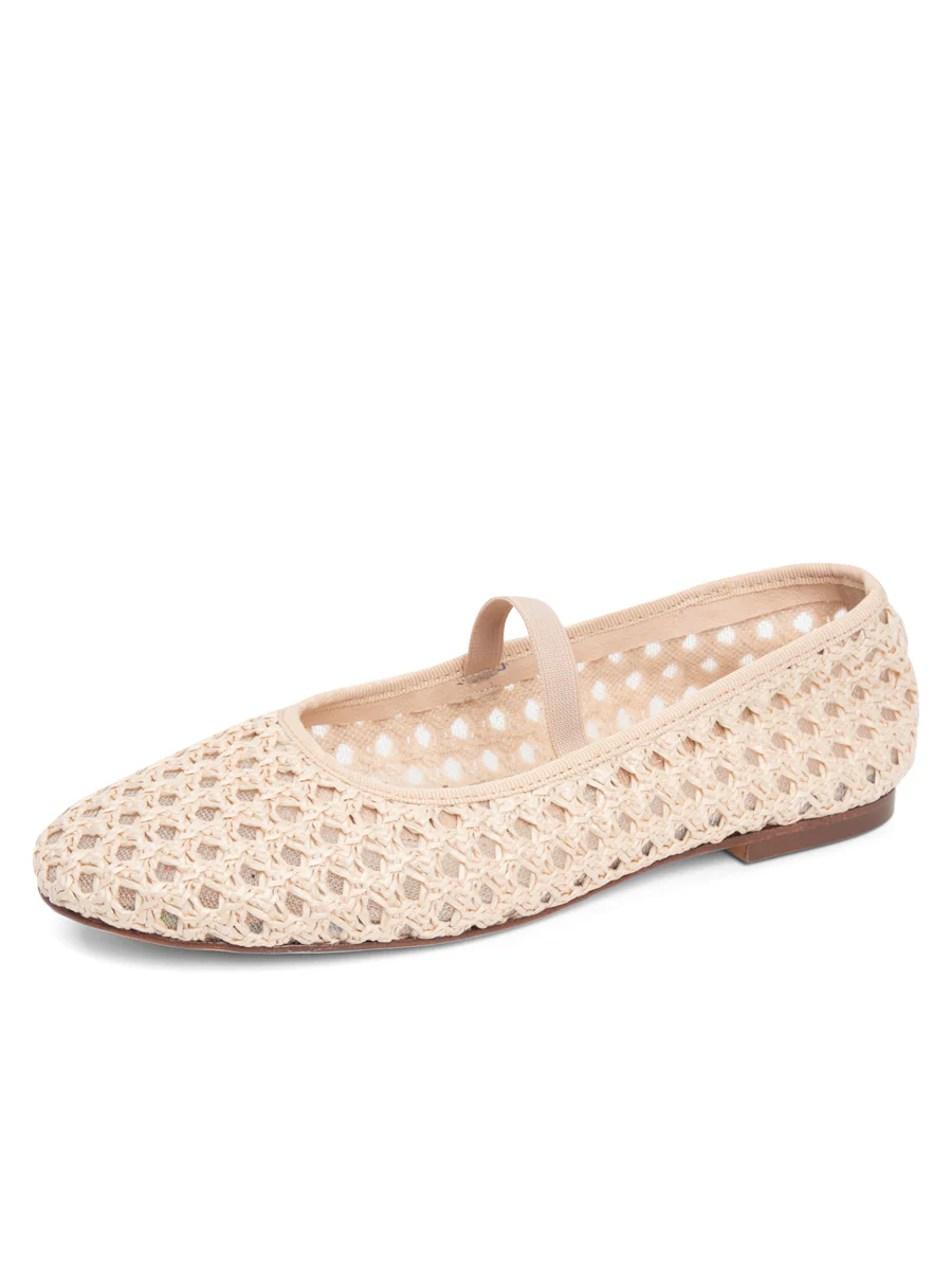 Patricia Green - Monaco Raffia Ballet Flat