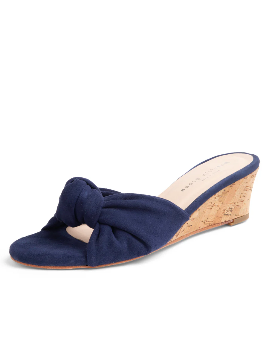 Patricia Green - Savannah Knotted Bow Cork Wedge
