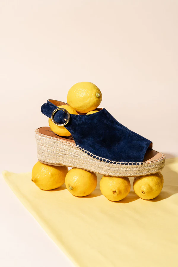 Patricia Green - Stella Peep Toe Espadrille with Buckle