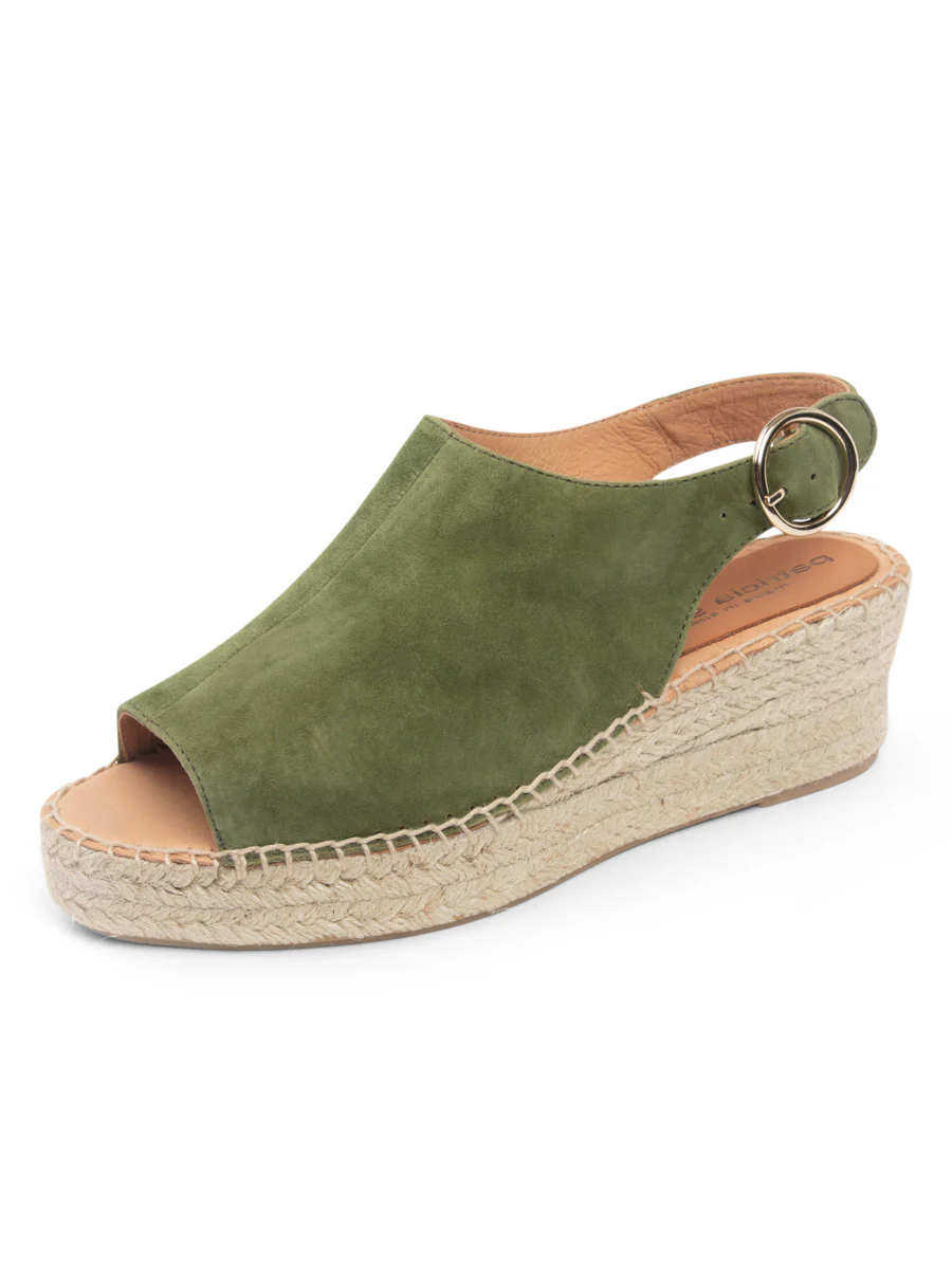 Patricia Green - Stella Peep Toe Espadrille with Buckle