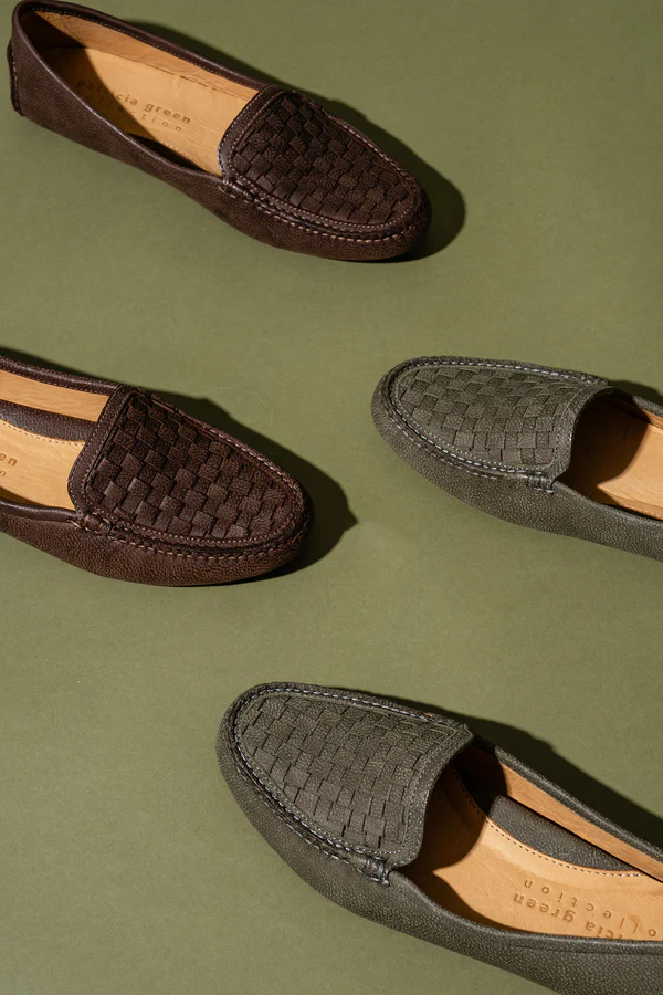 Patricia Green- Kelly Woven Driving Moccasin