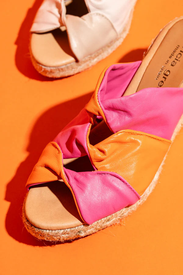 Patricia Green - Ginger Twisted Leather Espadrille