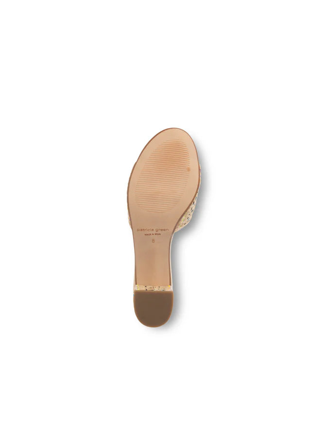 Patricia Green -  Harper Raffia Block Heel Sandal