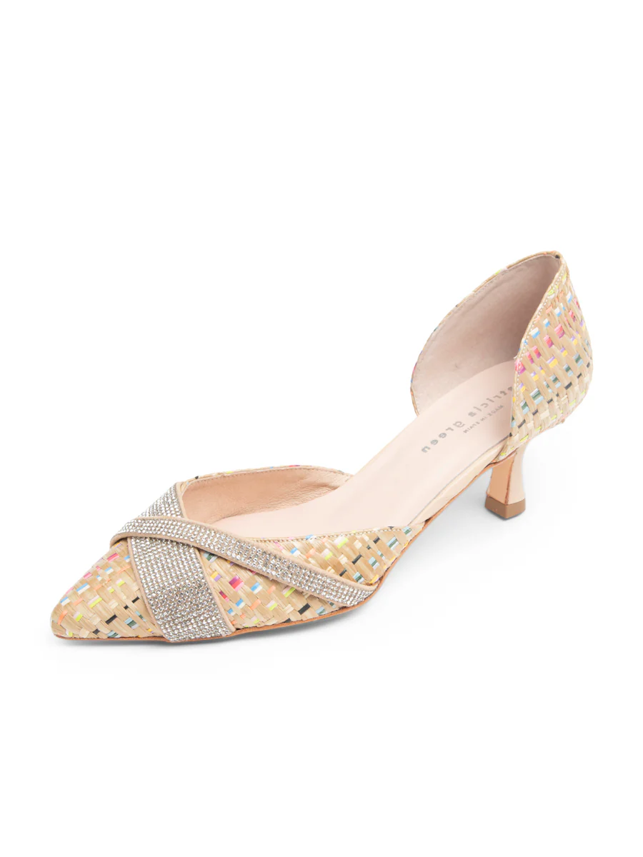 Patricia Green - Milan Crystal d'Orsay Kitten Heel