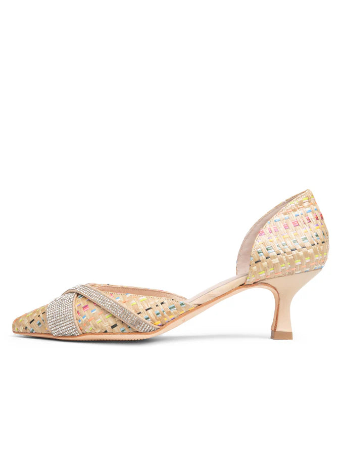 Patricia Green - Milan Crystal d'Orsay Kitten Heel