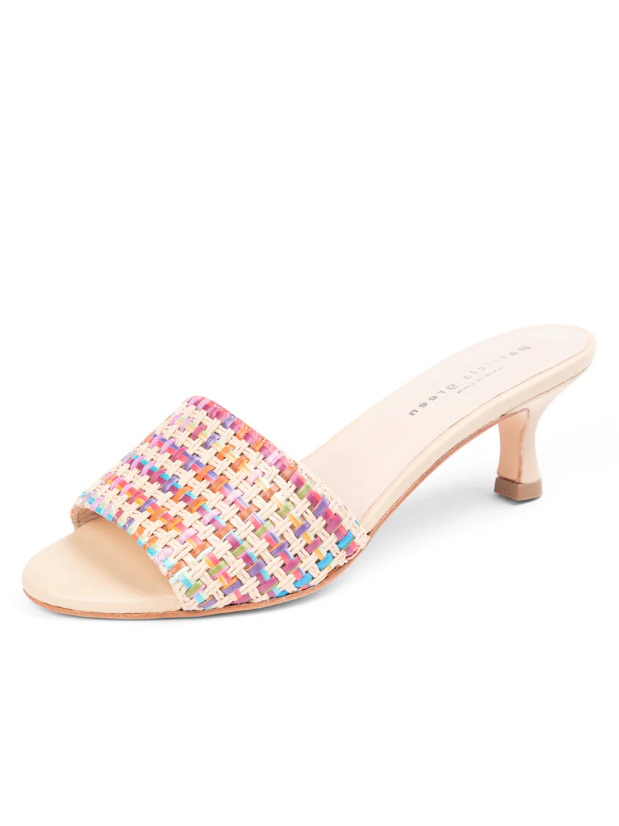 Patricia Green - Portofino Raffia Kitten Heel Sandal