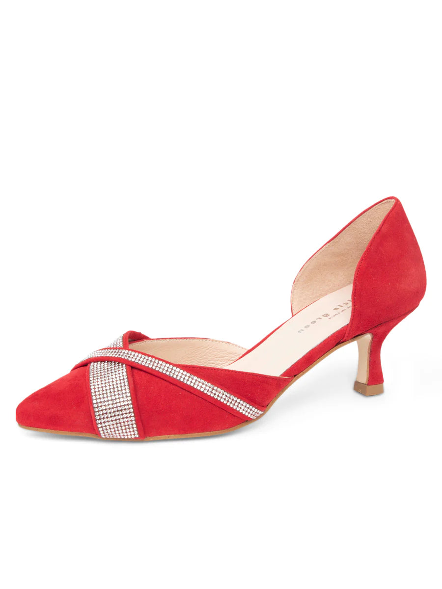 Patricia Green - Milan Crystal d'Orsay Kitten Heel