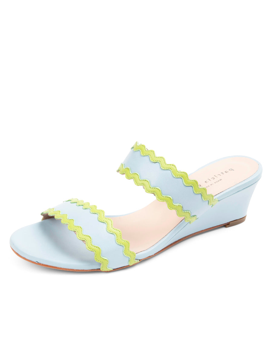 Patricia Green - Panama Scalloped Trim Wedge