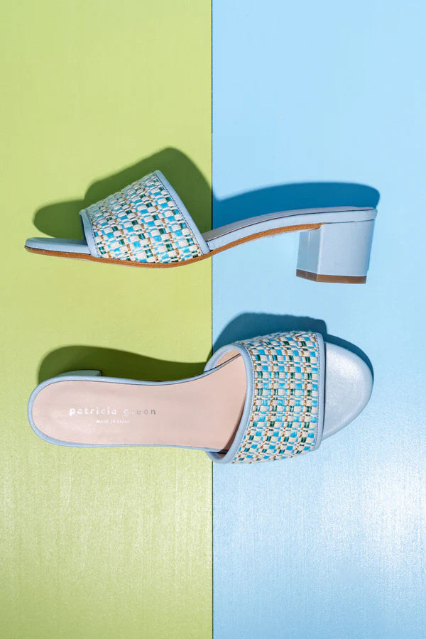 Patricia Green -  Harper Raffia Block Heel Sandal