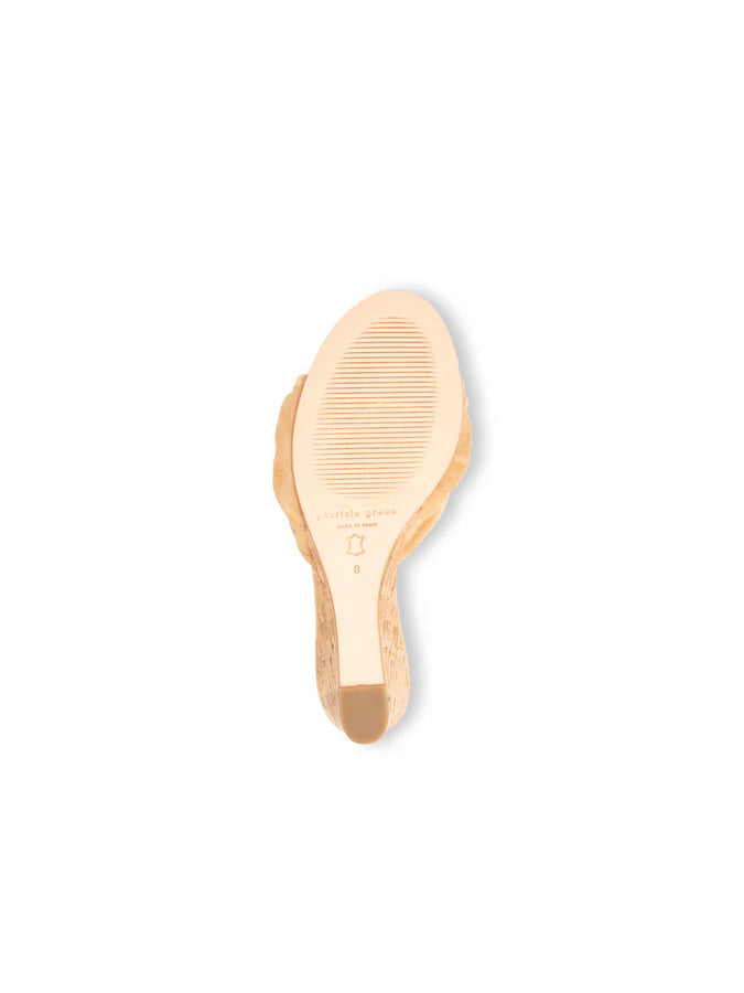 Patricia Green - Savannah Knotted Bow Cork Wedge