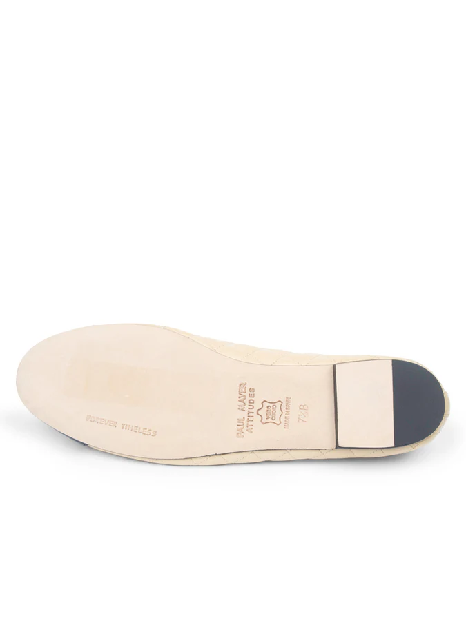 PAUL MAYER - BEST QUILTED BALLET FLAT WITH LEATHER SOLE