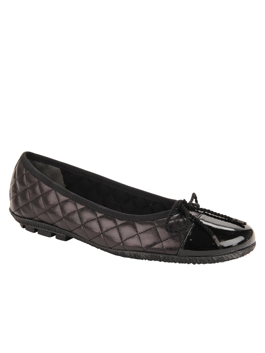 PAUL MAYER - COZY QUILTED LEATHER BALLET FLAT