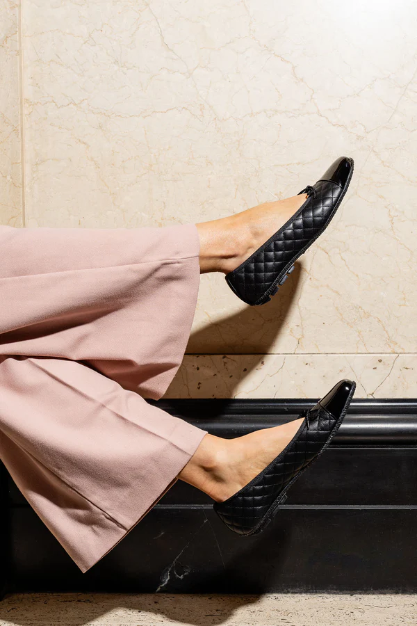 PAUL MAYER - COZY QUILTED LEATHER BALLET FLAT