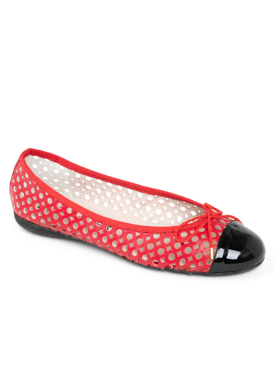 PAUL MAYER - BRANDY PERFORATED BALLET FLAT