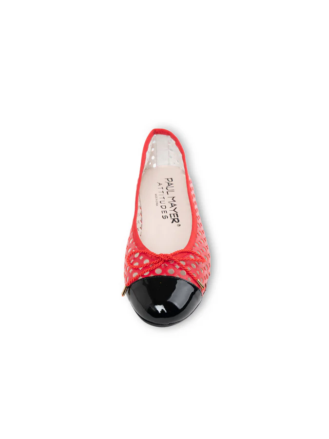 PAUL MAYER - BRANDY PERFORATED BALLET FLAT