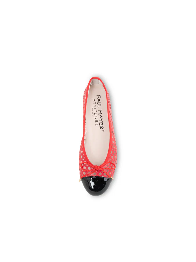 PAUL MAYER - BRANDY PERFORATED BALLET FLAT