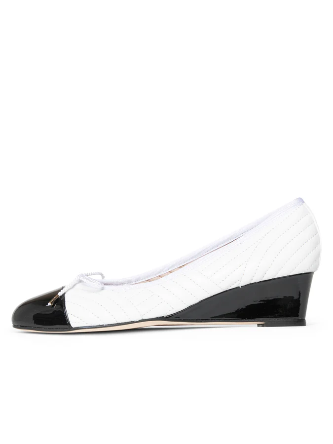PAUL MAYER - NUBA QUILTED LEATHER WEDGE