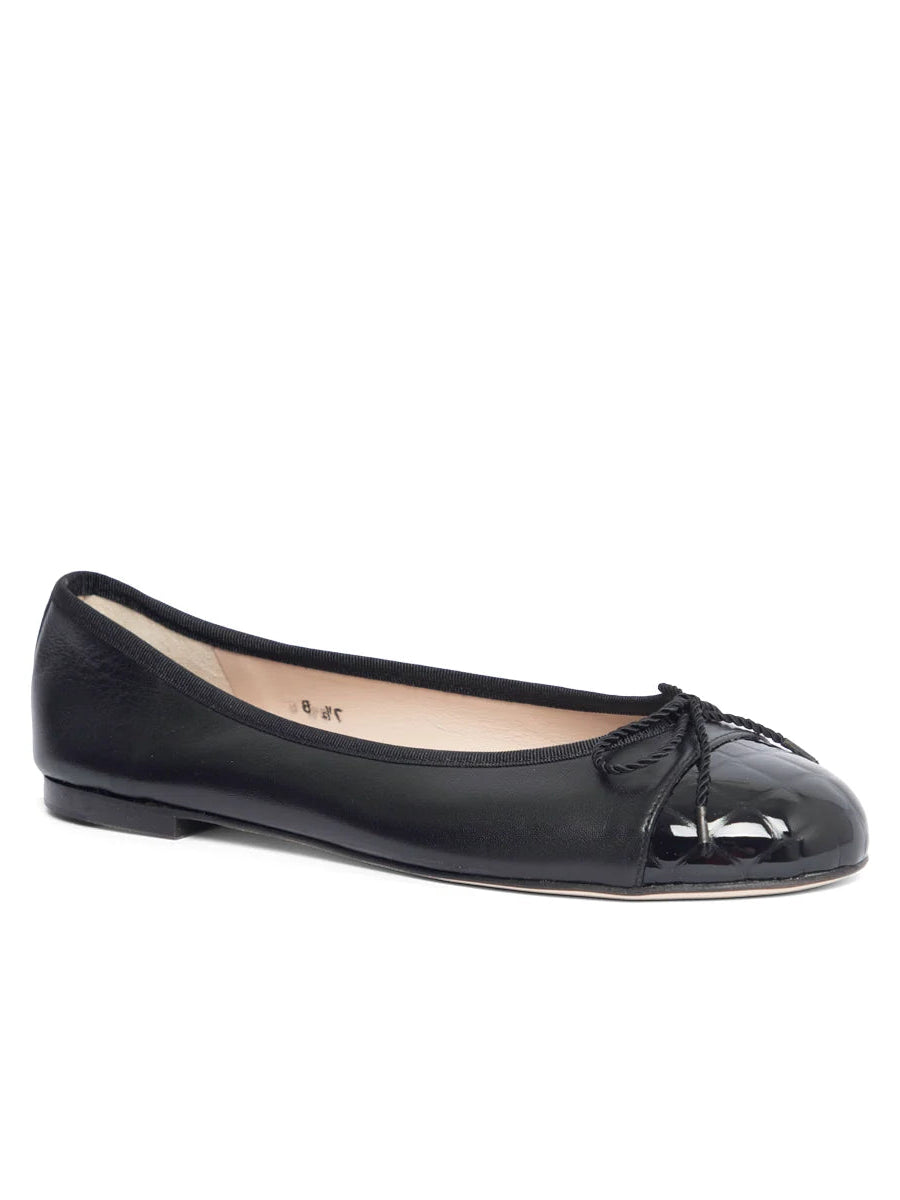 PAUL MAYER - BEST CROC TOE BALLET FLAT WITH LEATHER SOLE