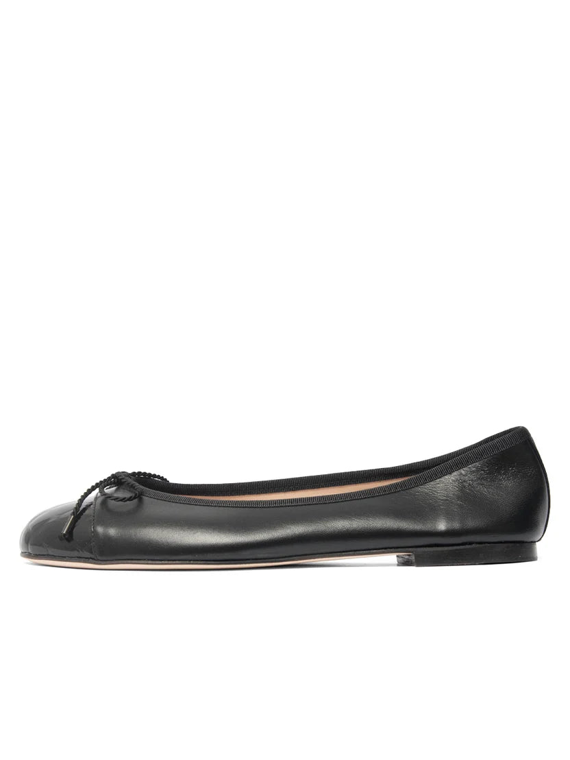 PAUL MAYER - BEST CROC TOE BALLET FLAT WITH LEATHER SOLE