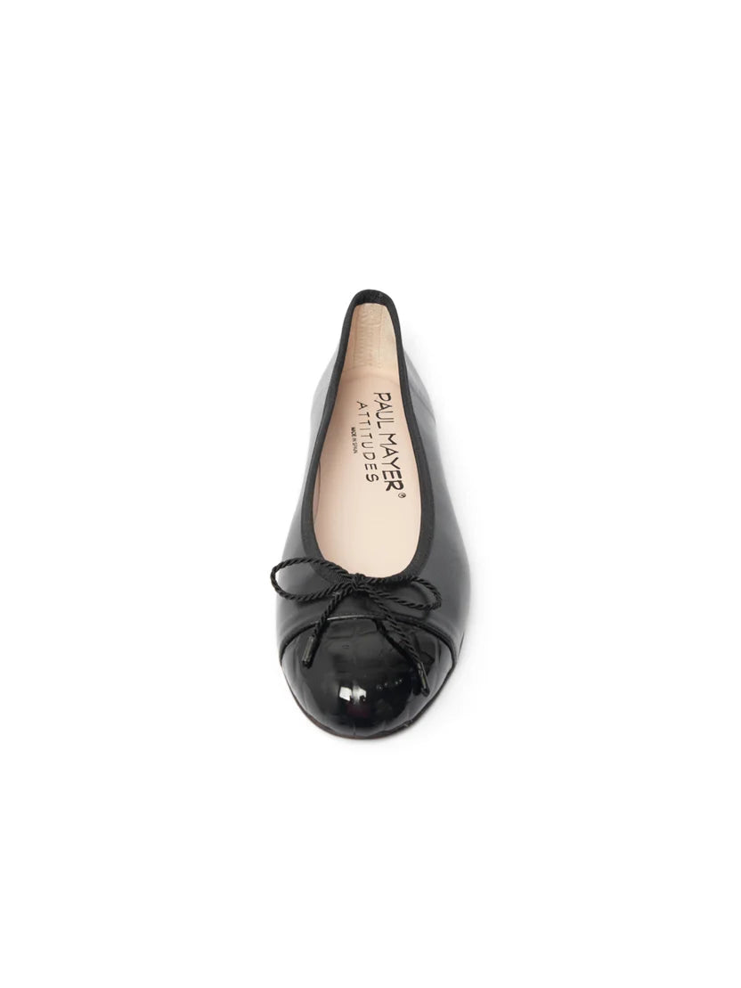 PAUL MAYER - BEST CROC TOE BALLET FLAT WITH LEATHER SOLE