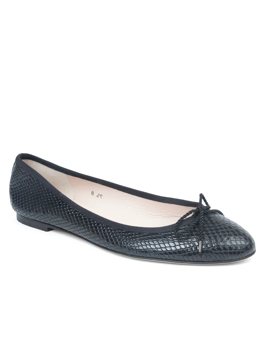 PAUL MAYER - LUXE TEXTURED LEATHER BALLET FLAT