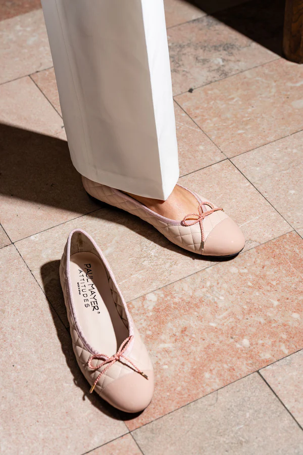 PAUL MAYER - BEST QUILTED LEATHER BALLET FLAT